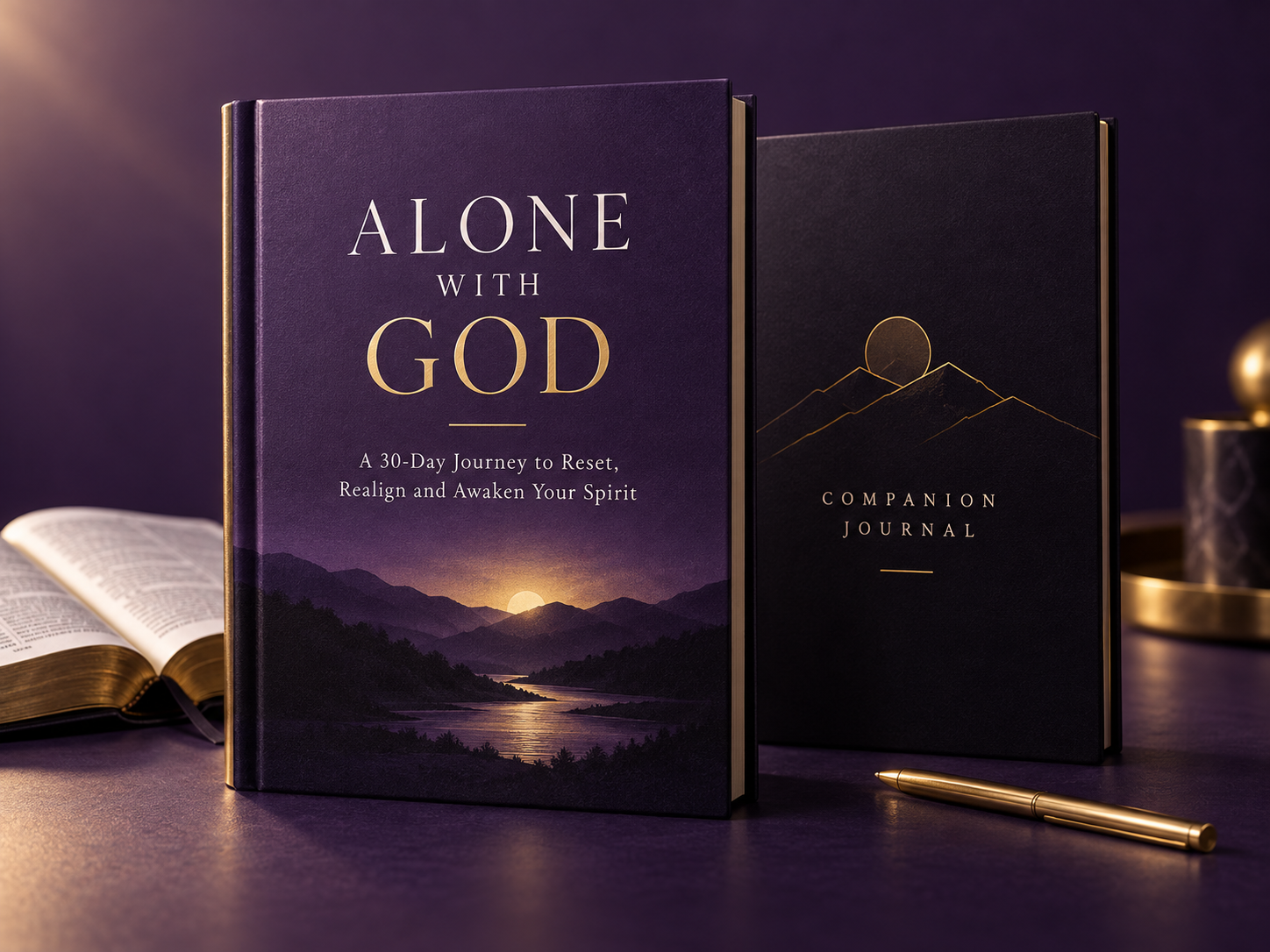 Alone with God devotional and companion journal